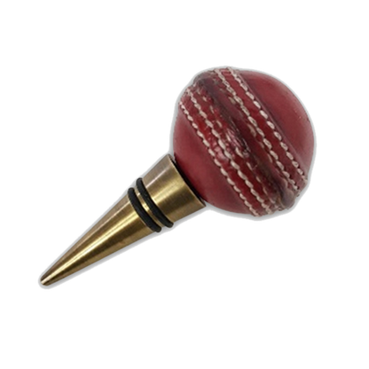 Culinary Concepts Leather Cricket Ball Bottle Stopper