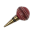 Culinary Concepts Leather Cricket Ball Bottle Stopper
