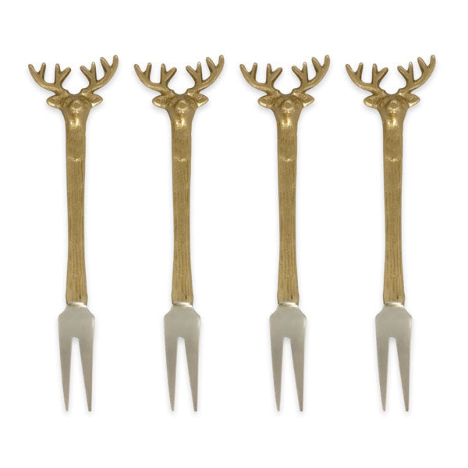 Culinary Concepts Set Of Four Golden Stag Two-prong Forks