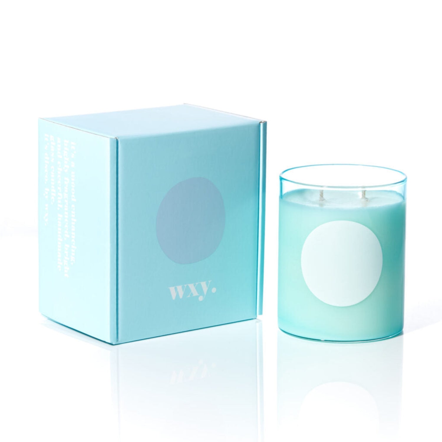 WXY Disco 475g Candle White Flowers &amp; Green Stems