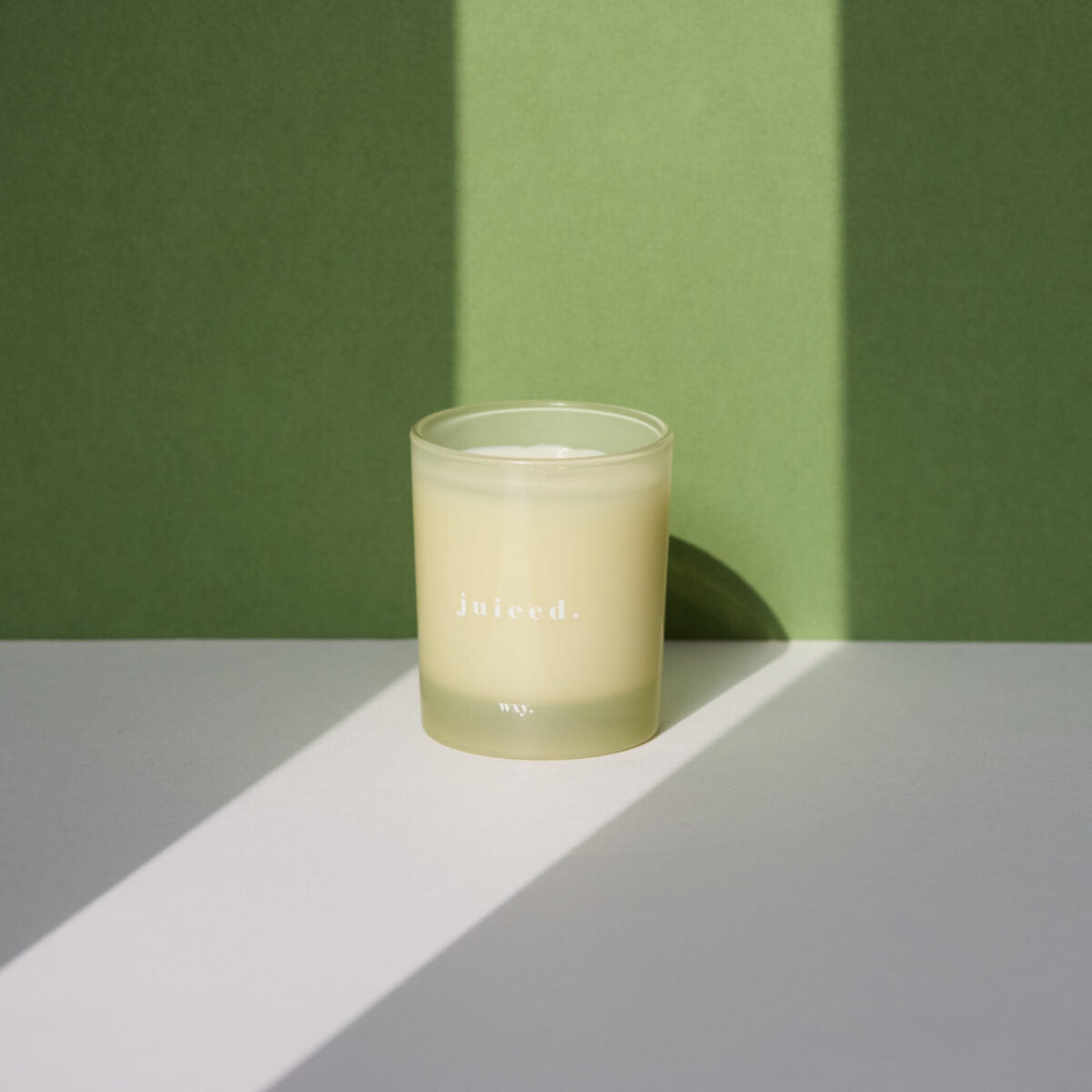 wxy. Mini Classic 8oz  Juiced Candle Lime Avocado &amp; Cucumber Water