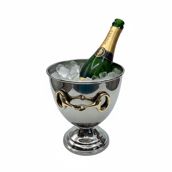 a bottle in a bucket of ice