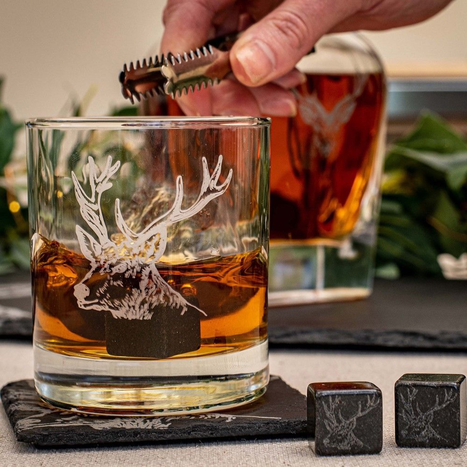 Selbrae House Stag Whiskey Glass Gift Set