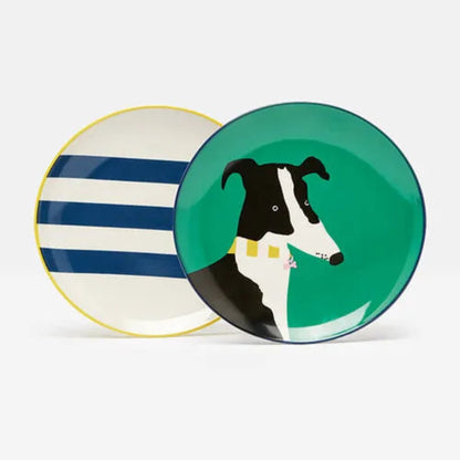 Joules Brightside Doris The Dog Set Of 2 Side Plates