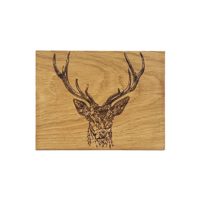 Scottish Made Stag Prince Oak Bar Board