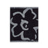 a black and white flower design