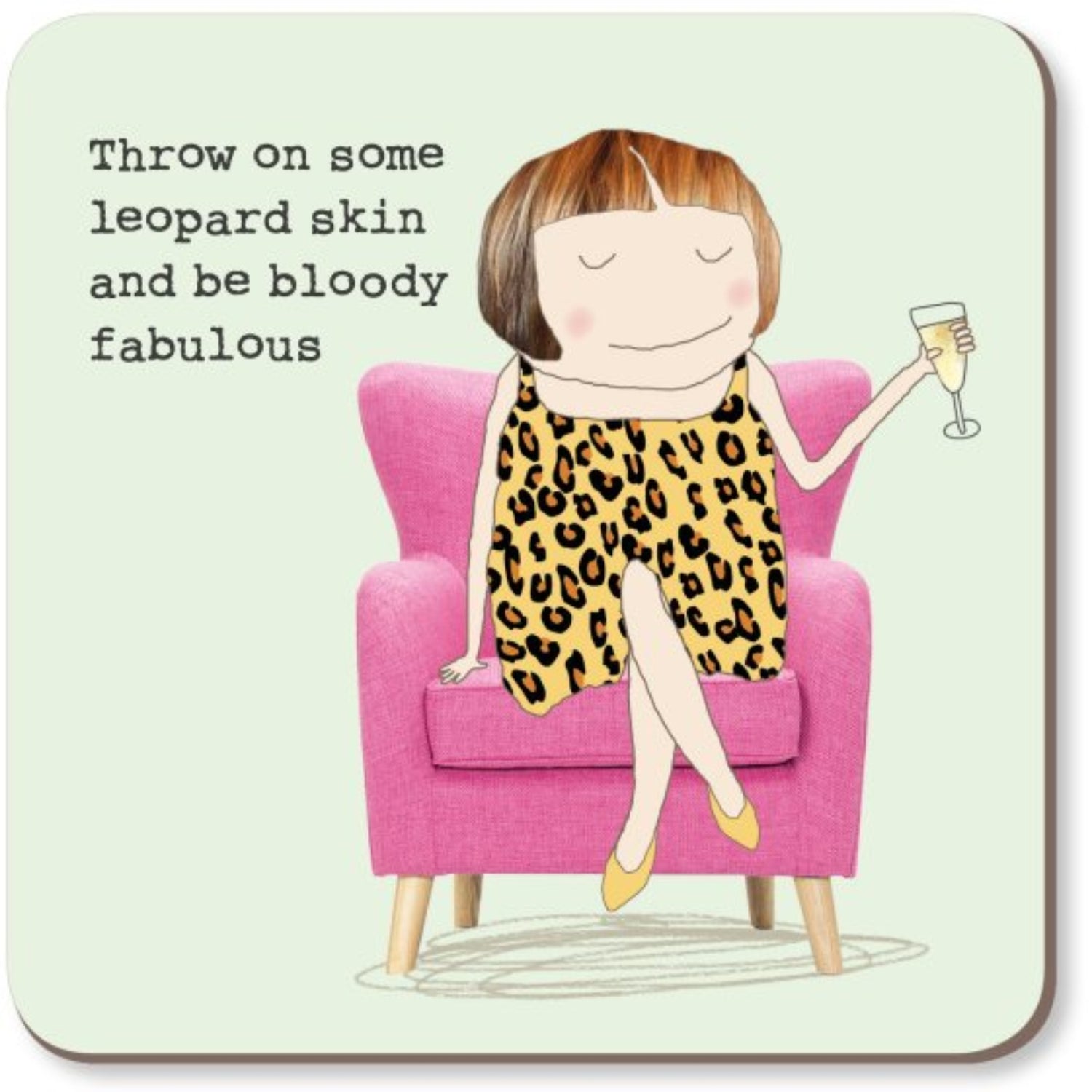 Rosie Made A Thing Throw On Some Leopard Skin Coaster