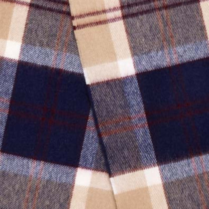 Bronte by Moon Bannockbane Large Tartan Scarf-Navy