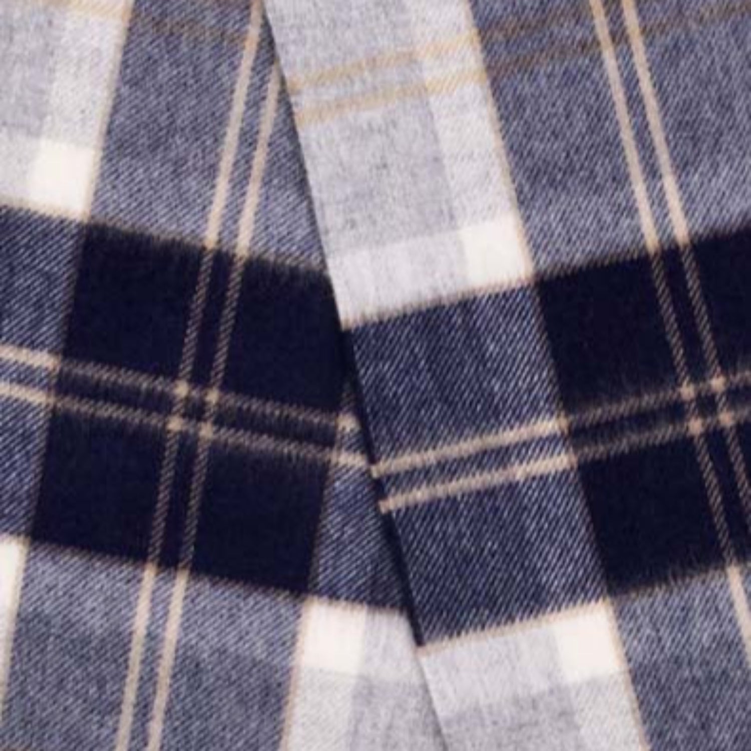 Bronte by Moon Bannockbane Large Tartan Scarf-Silver