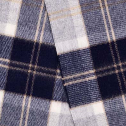 Bronte by Moon Bannockbane Large Tartan Scarf-Silver