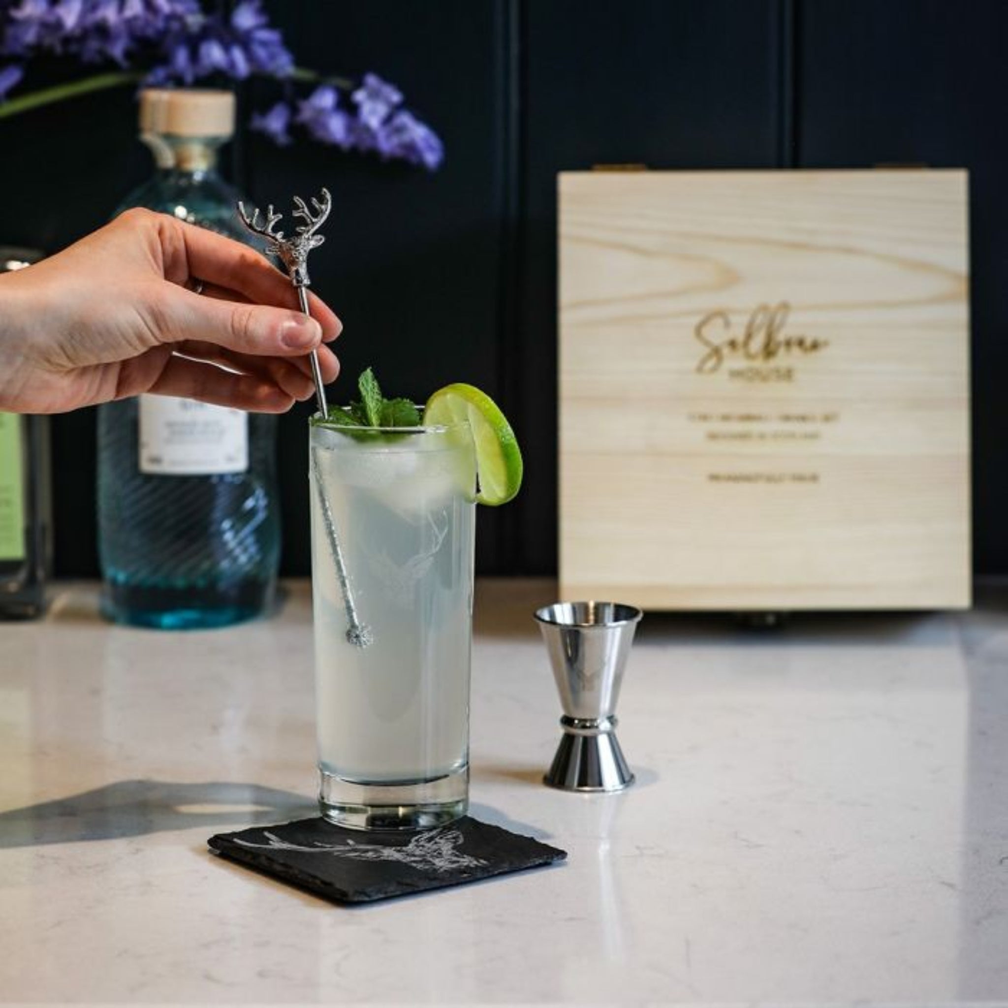 Selbrae House Stag Highball Drinks Set