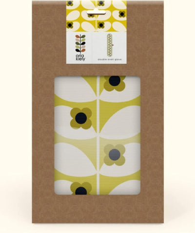 Orla Kiely Wild Rose Stem Ochre Double Oven Glove