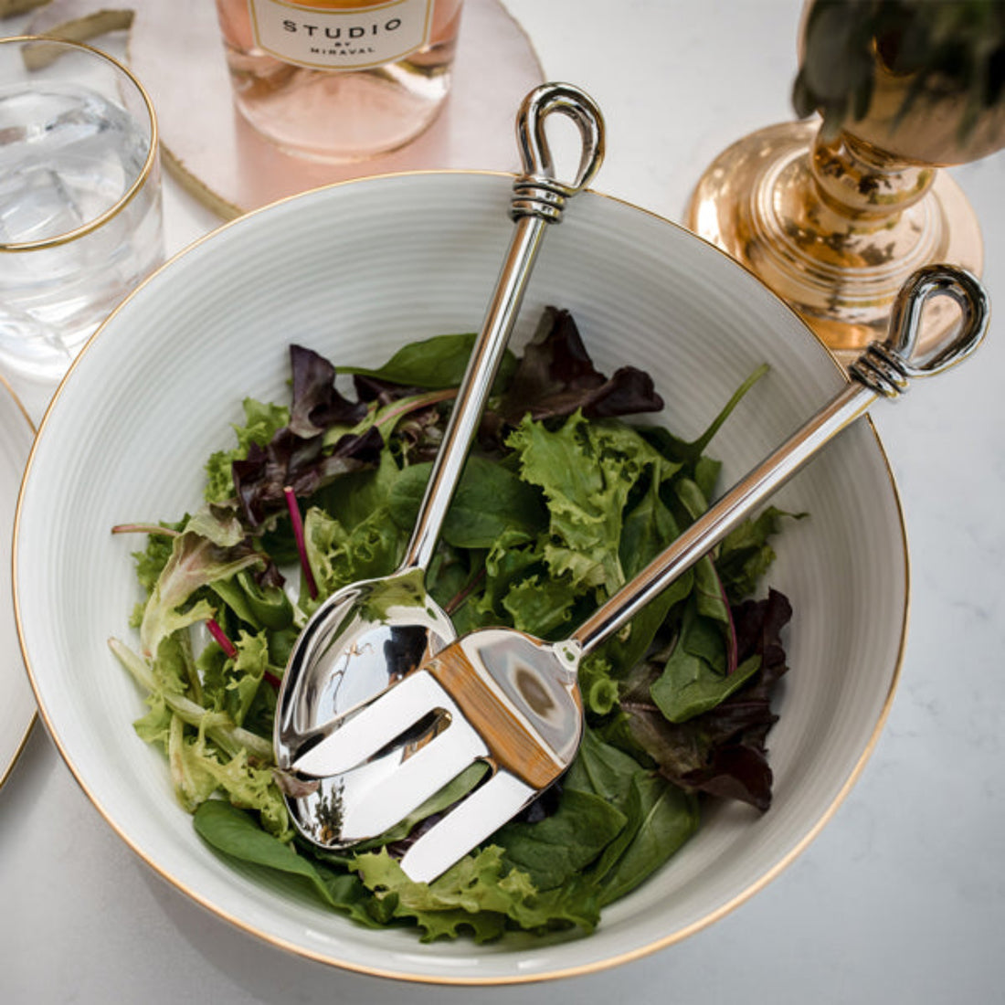 Culinary Concepts Polished Knot Salad Servers