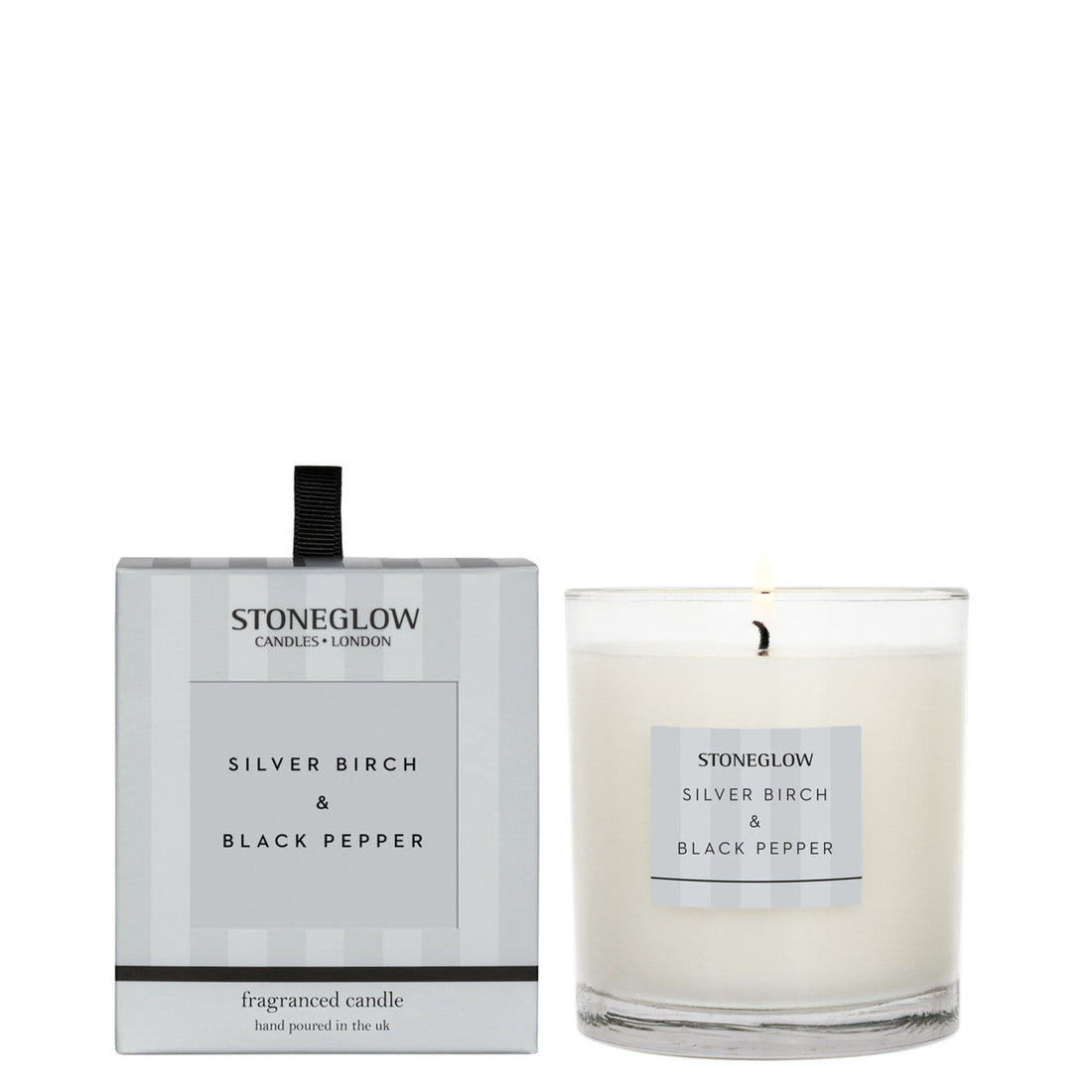 Stoneglow Silver Birch & Black Pepper 7oz Candle