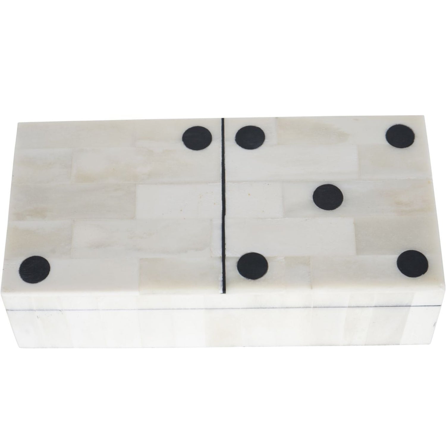 Libra Chollerford Bone Inlay Dominoes Box