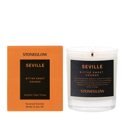 Stoneglow Explorer Seville Bitter Sweet Orange 220gm Soy Wax Scented Candle