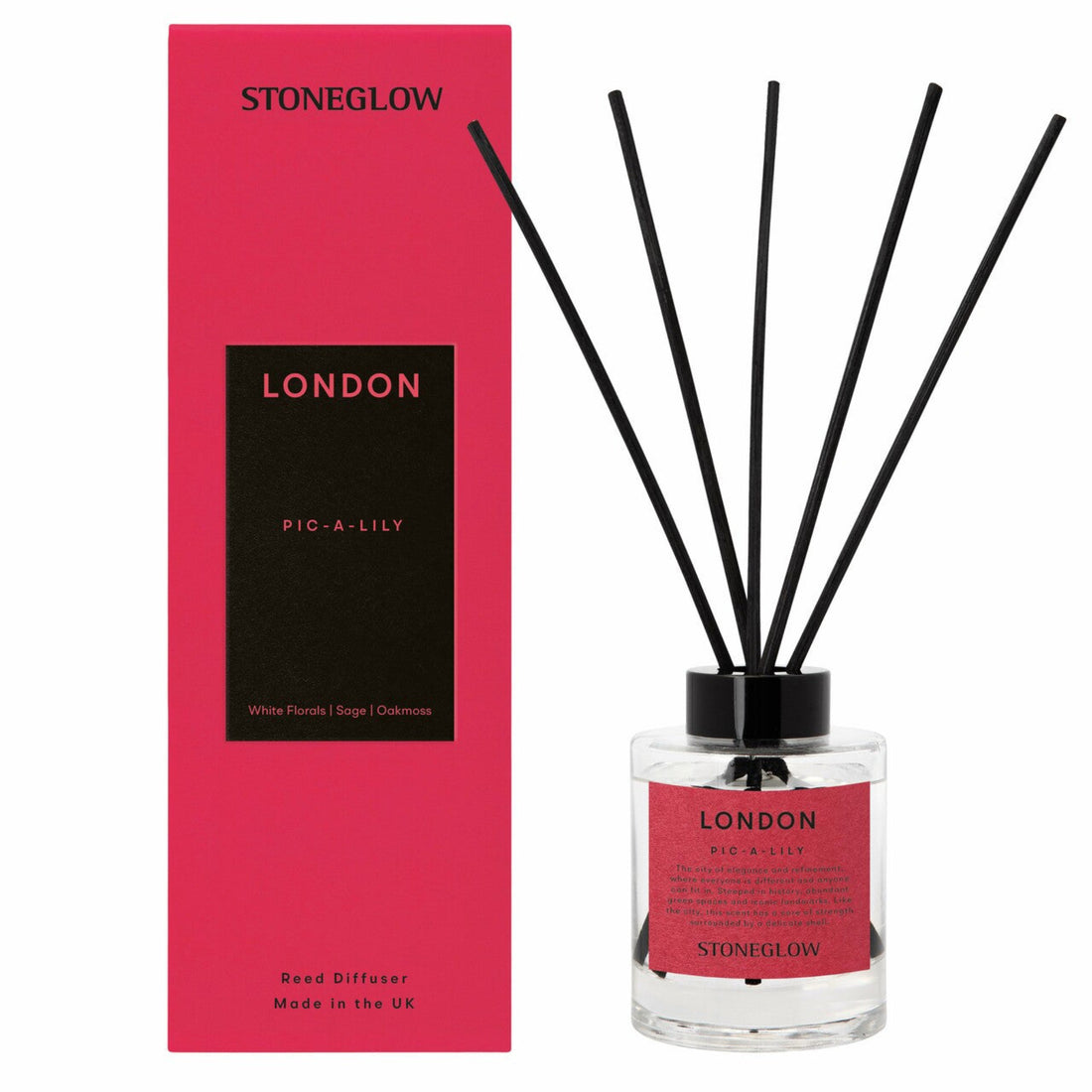 Stoneglow Explorer London Pic a Lily Reed Diffuser 150ml
