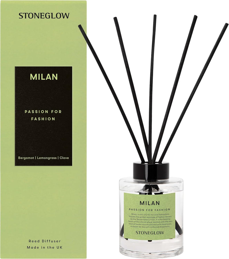 Stoneglow Milan Passion for Fashion Reed Diffuser 150ml