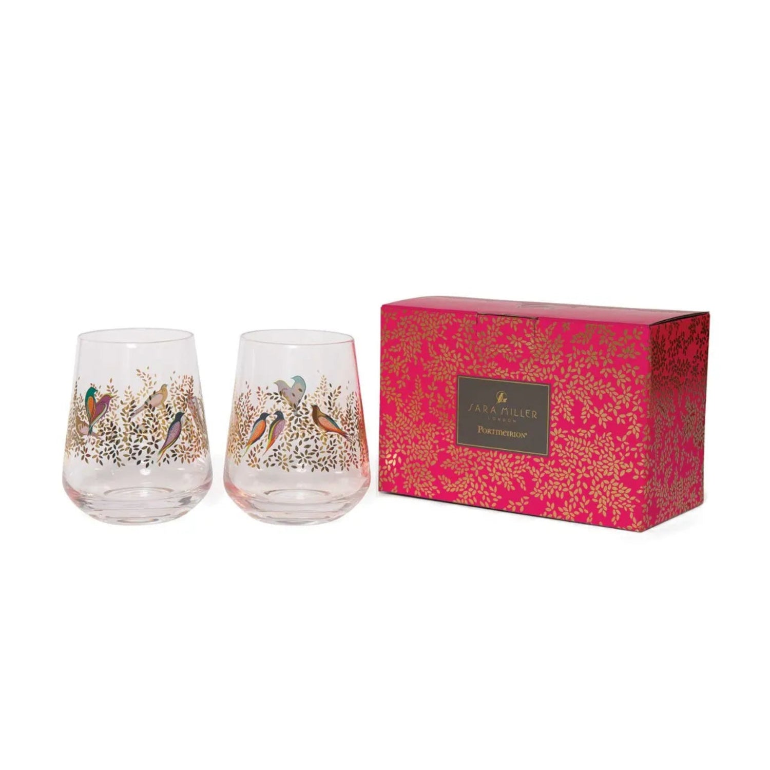 Sara Miller Chelsea Set of 2 Tumbler Glasses