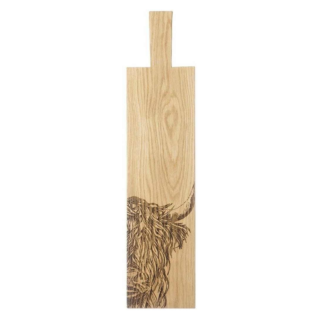 Selbrae House Highland Cow Oak Paddle Long