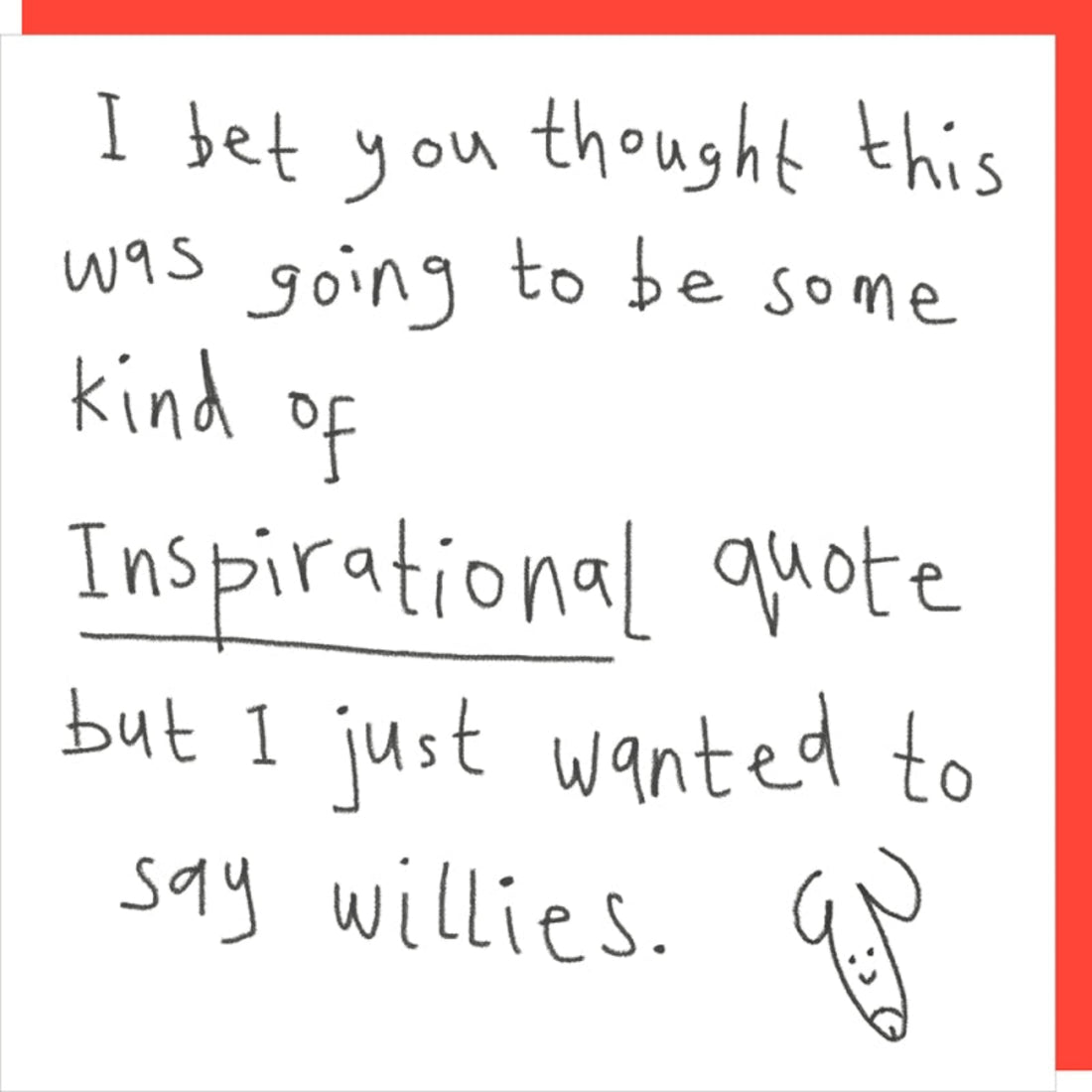 Rosie Made A Thing Willies Birthday Card