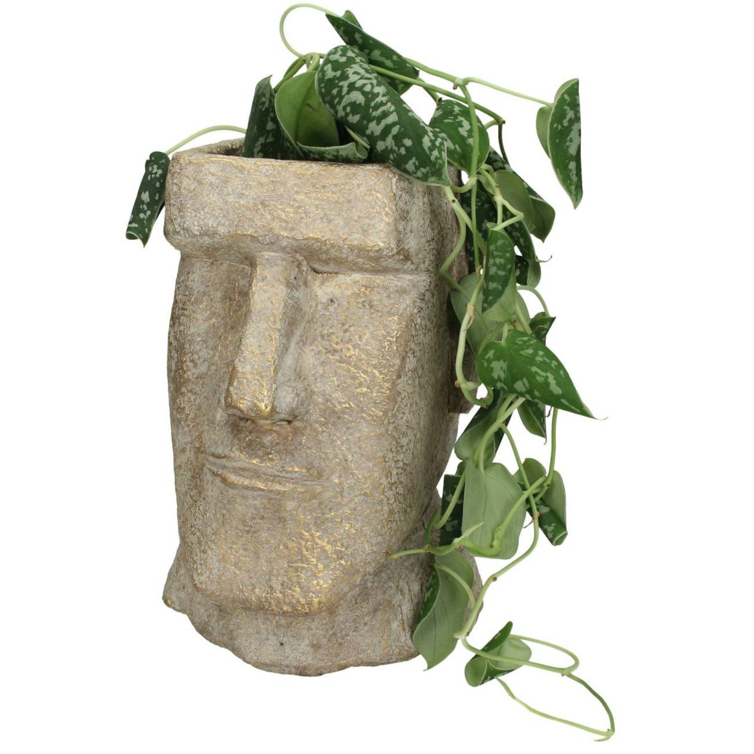 Libra Easter Island Gold Head Planter Small 23cm