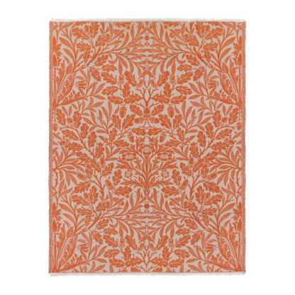 Morris &amp; Co Acorn Jacquard Throw Brick 130cm x 170cm