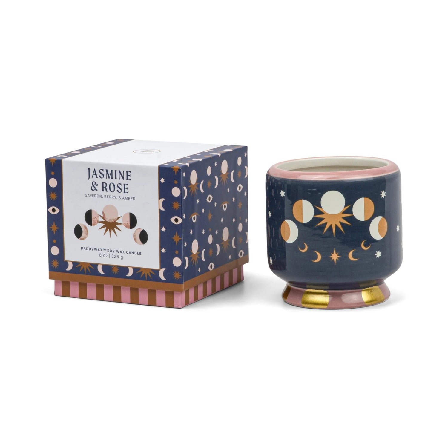 Paddywax A Dopo Moon Phase Jasmine &amp; Rose Candle 226g