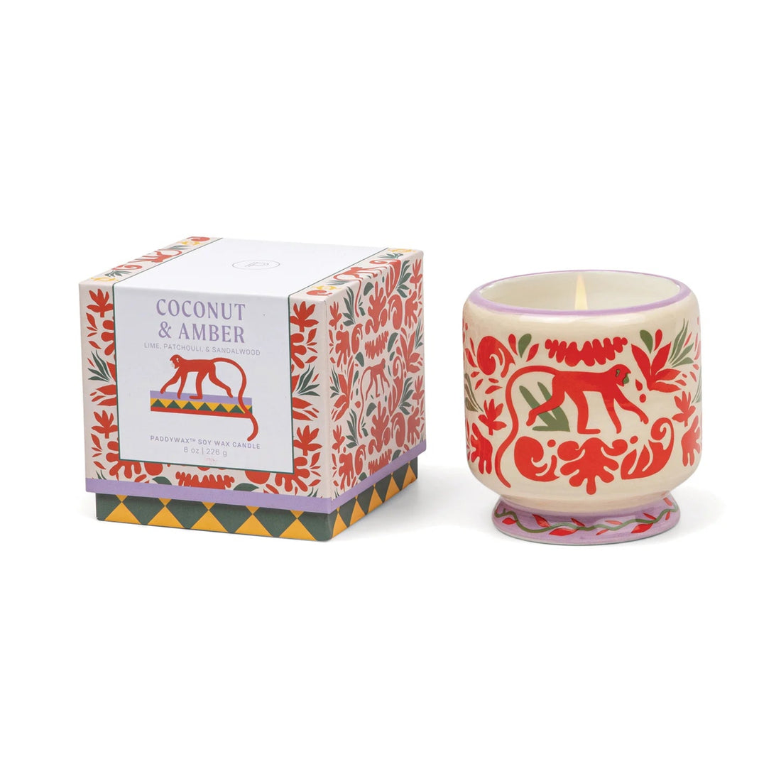 Paddywax Jungle Coconut &amp; Amber Candle 226g