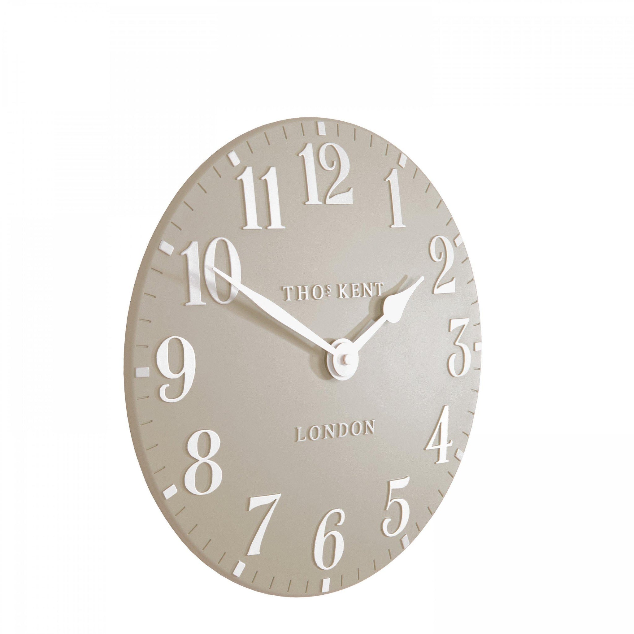 Thomas Kent Mulberry 12&quot; Wall Clock Sand