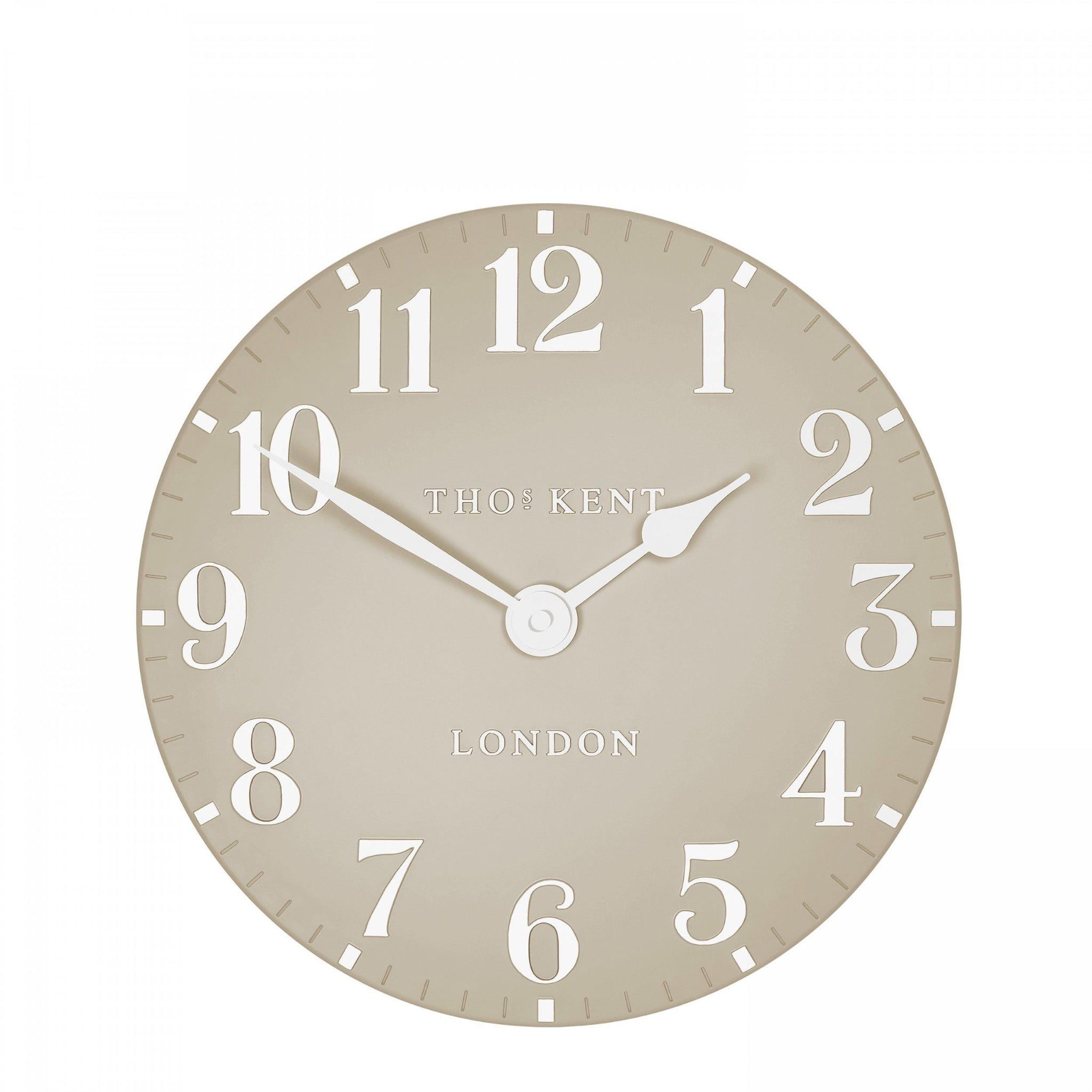 Thomas Kent Mulberry 12&quot; Wall Clock Sand