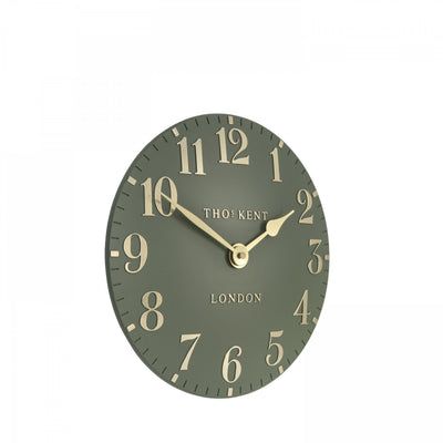 Thomas Kent 12" Arabic Wall Clock Lichen Green