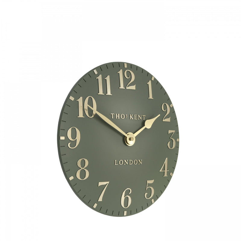 Thomas Kent 12" Arabic Wall Clock Lichen Green
