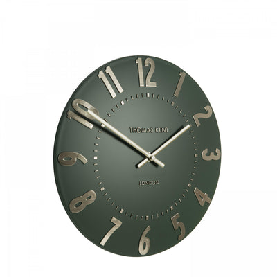 Thomas Kent Mulberry 12" Wall Clock Olive Green