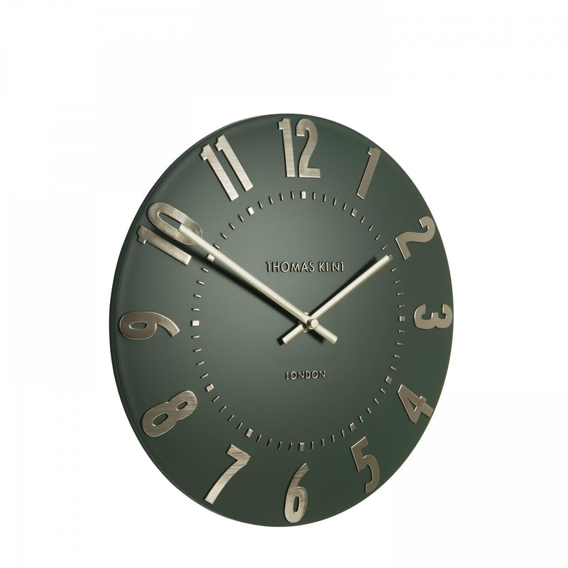 Thomas Kent Mulberry 12" Wall Clock Olive Green