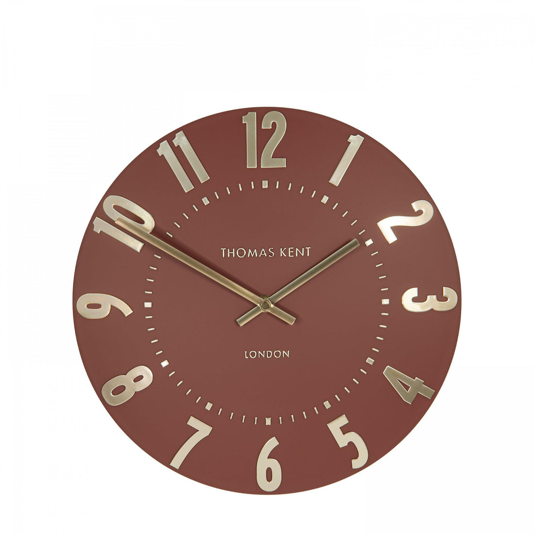 Thomas Kent Mulberry 12&quot; Wall Clock Auburn