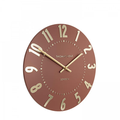 Thomas Kent Mulberry 12" Wall Clock Auburn
