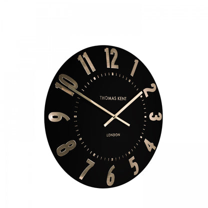 Thomas Kent Mulberry 12&quot; Wall Clock Noir