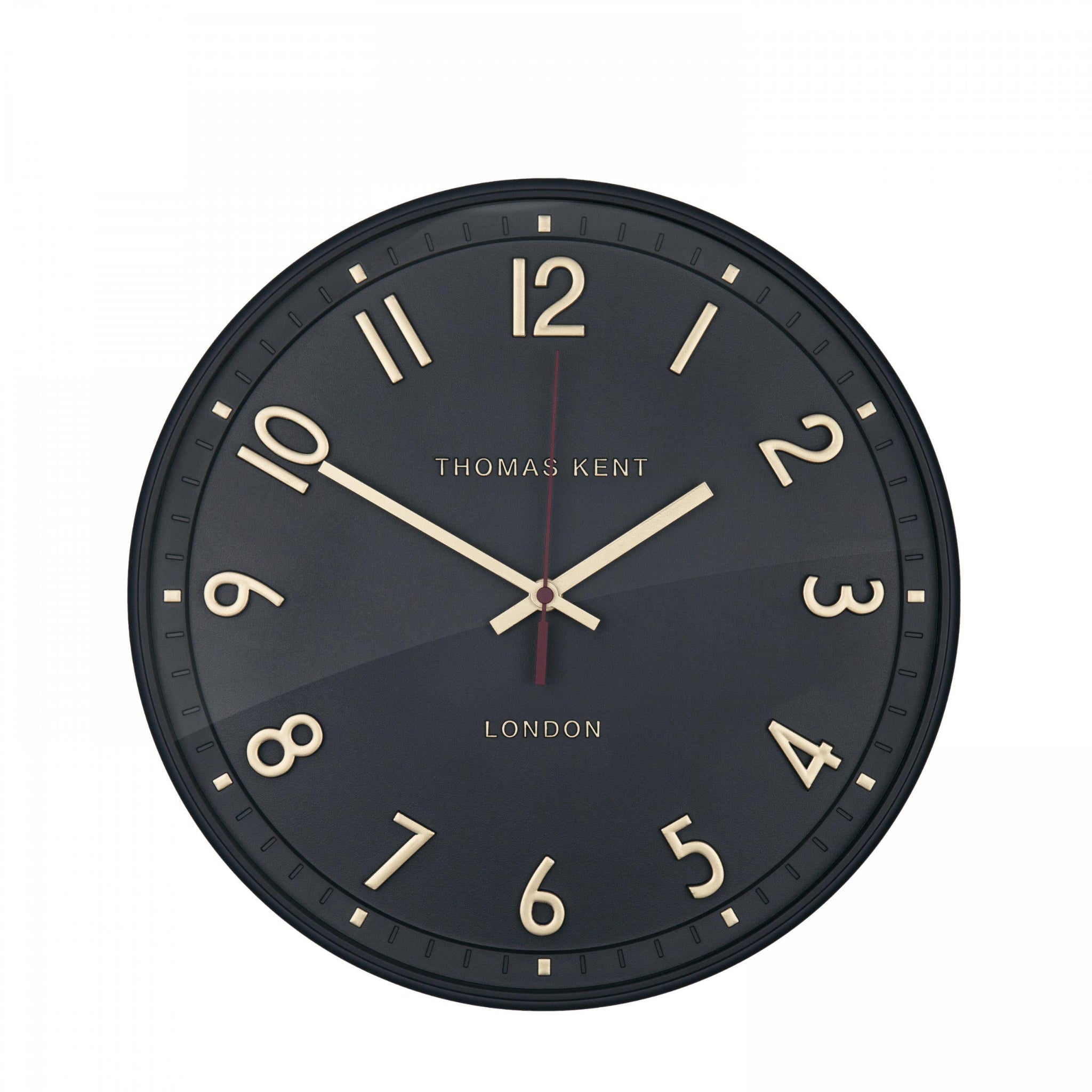 Thomas Kent 14&quot; Tresco Wall Clock Charcoal Grey