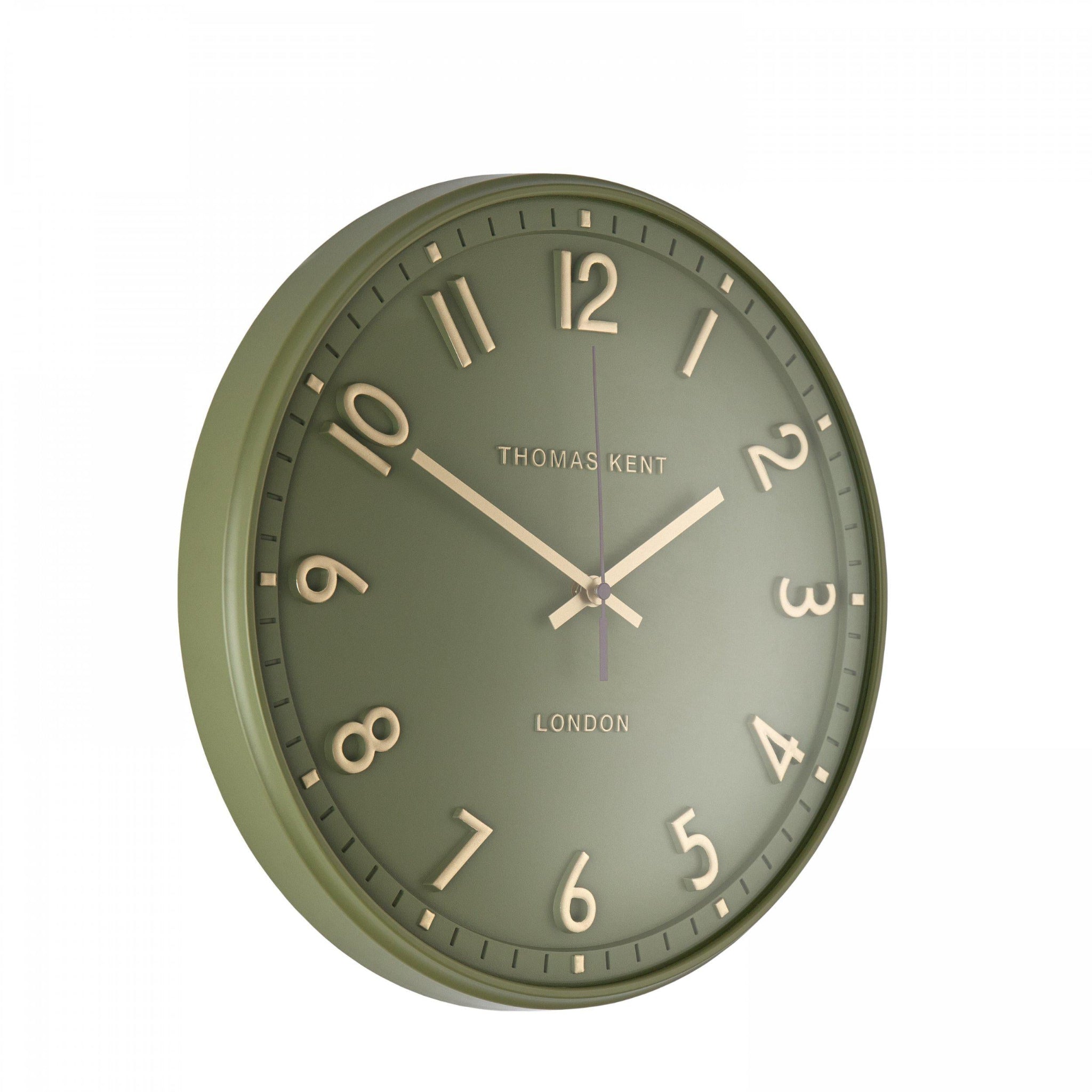 Thomas Kent 14&quot; Tresco Wall Clock Clover Green