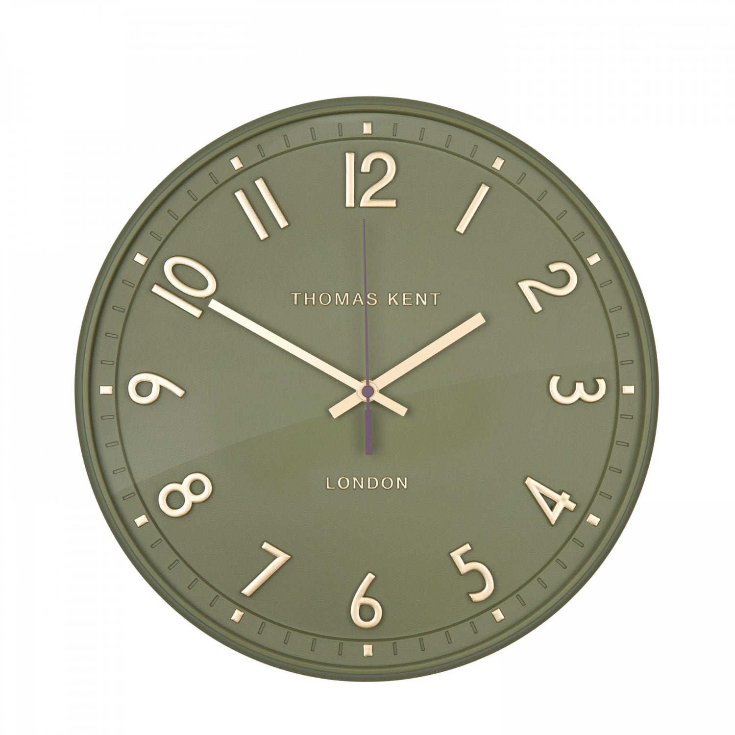 Thomas Kent 14&quot; Tresco Wall Clock Clover Green