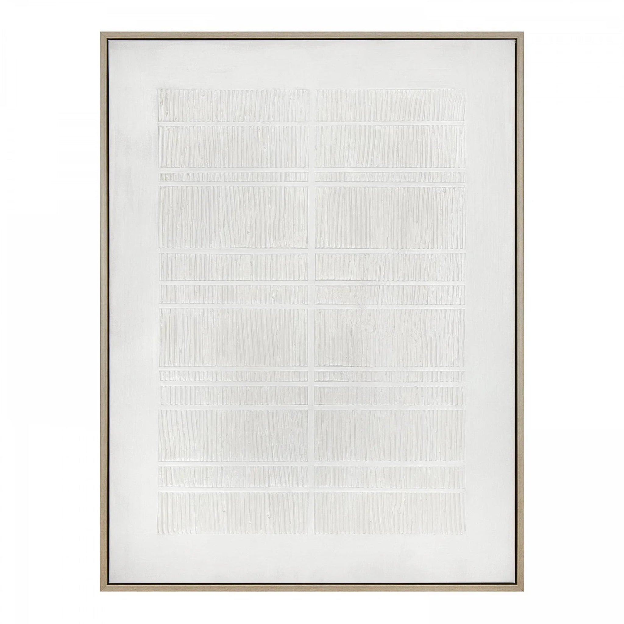 Framed abstract art with a white background