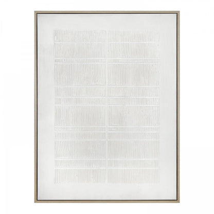 Framed abstract art with a white background