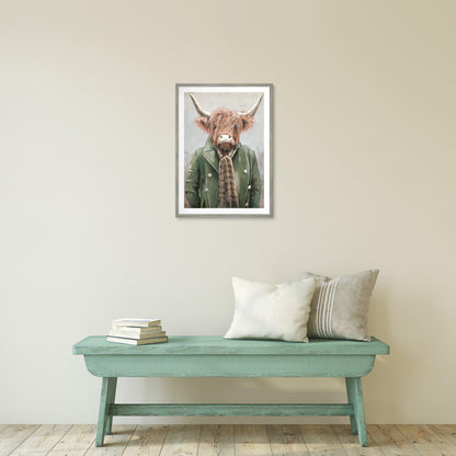 Angus Highland Cow by Adelene Fletcher 50cm x 70cm