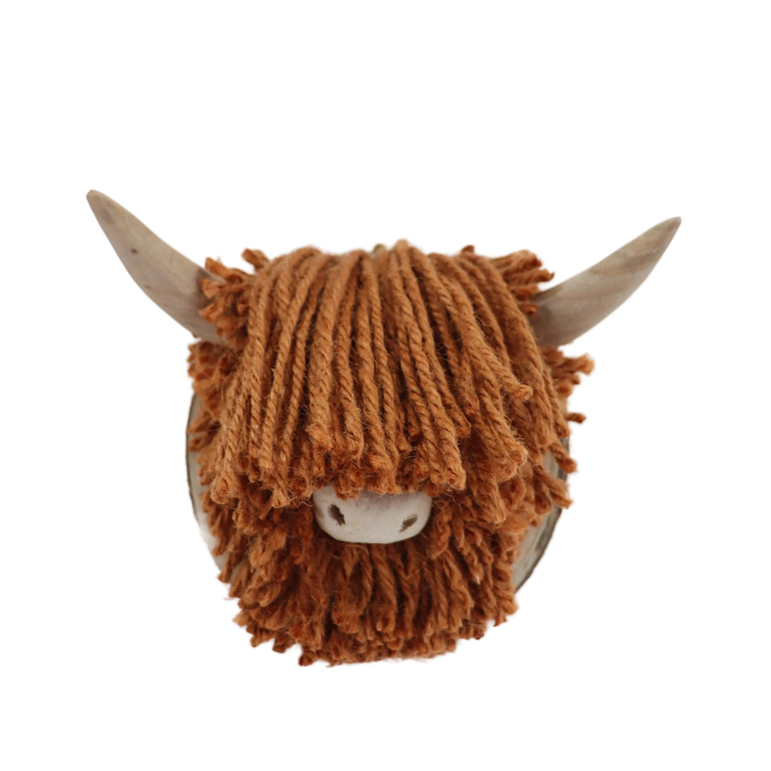 Aquarelle Home Ailsa Mini Highland Cow Wall Mounted Head Ginger