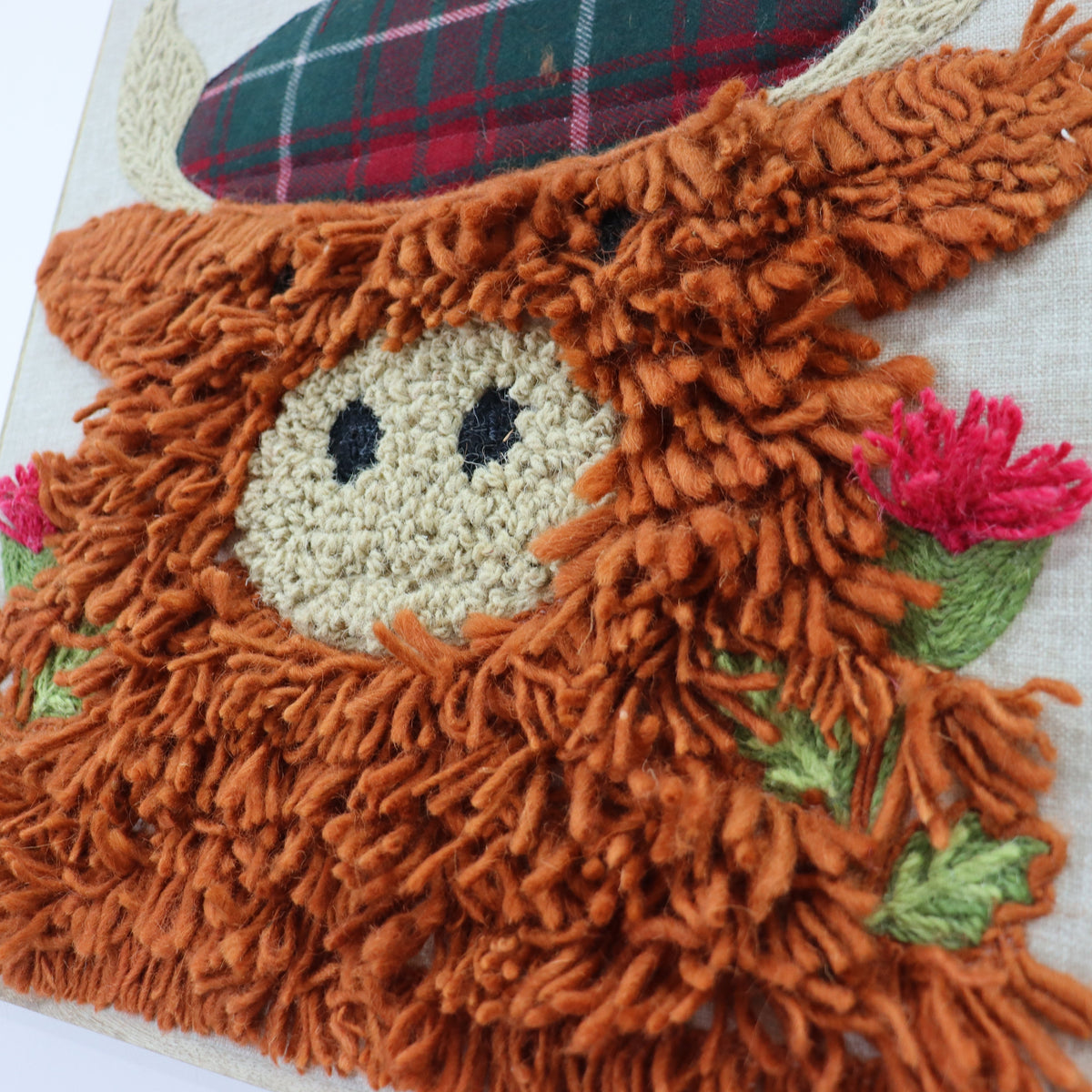 Aquarelle Home Crispin Highland Cow Wall Art close up