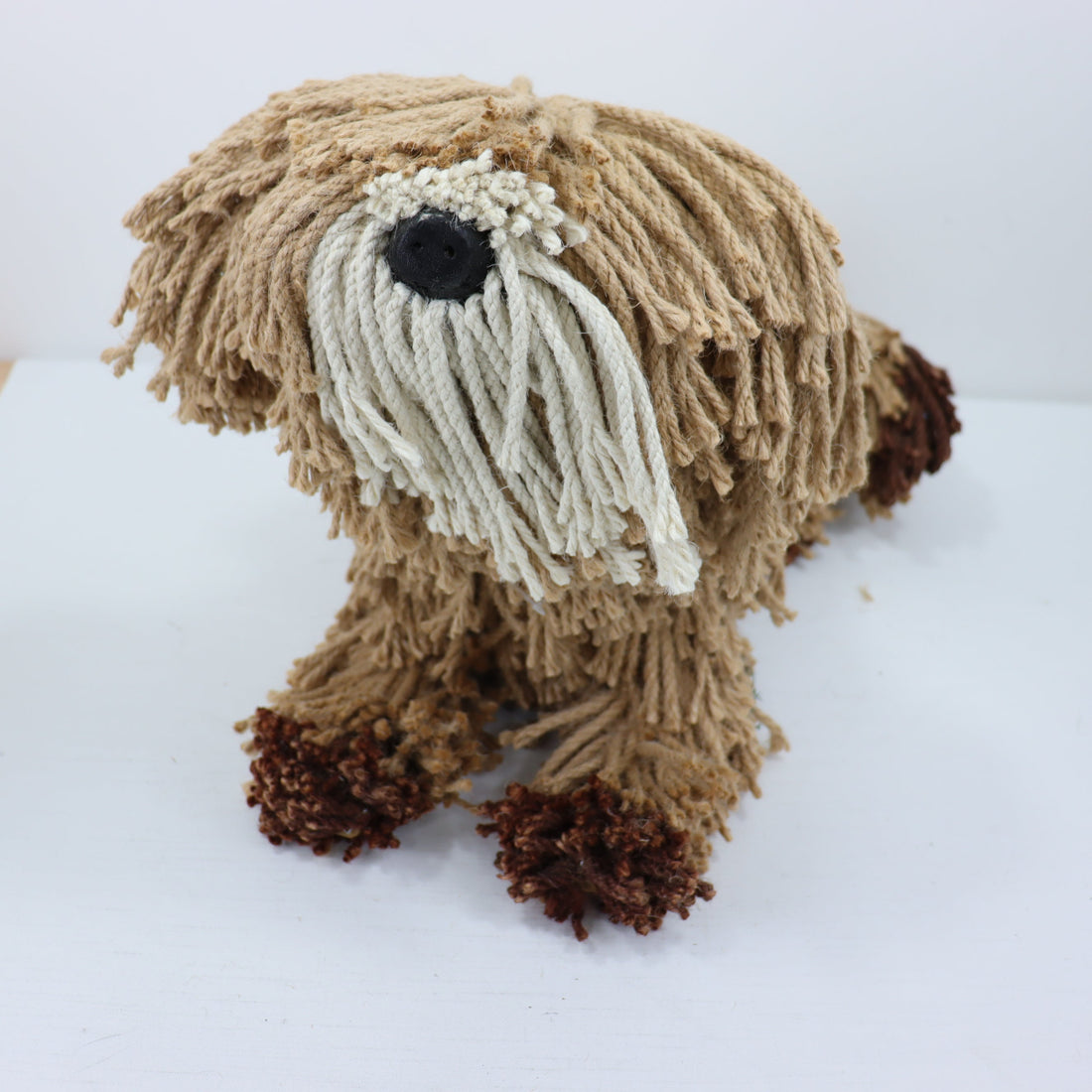 Aquarelle Home Daisy Dog Laying Down Natural/Cream
