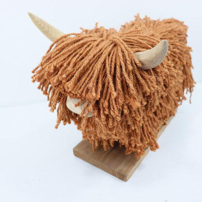 Aquarelle Home Morag Highland Cow Mini Ginger