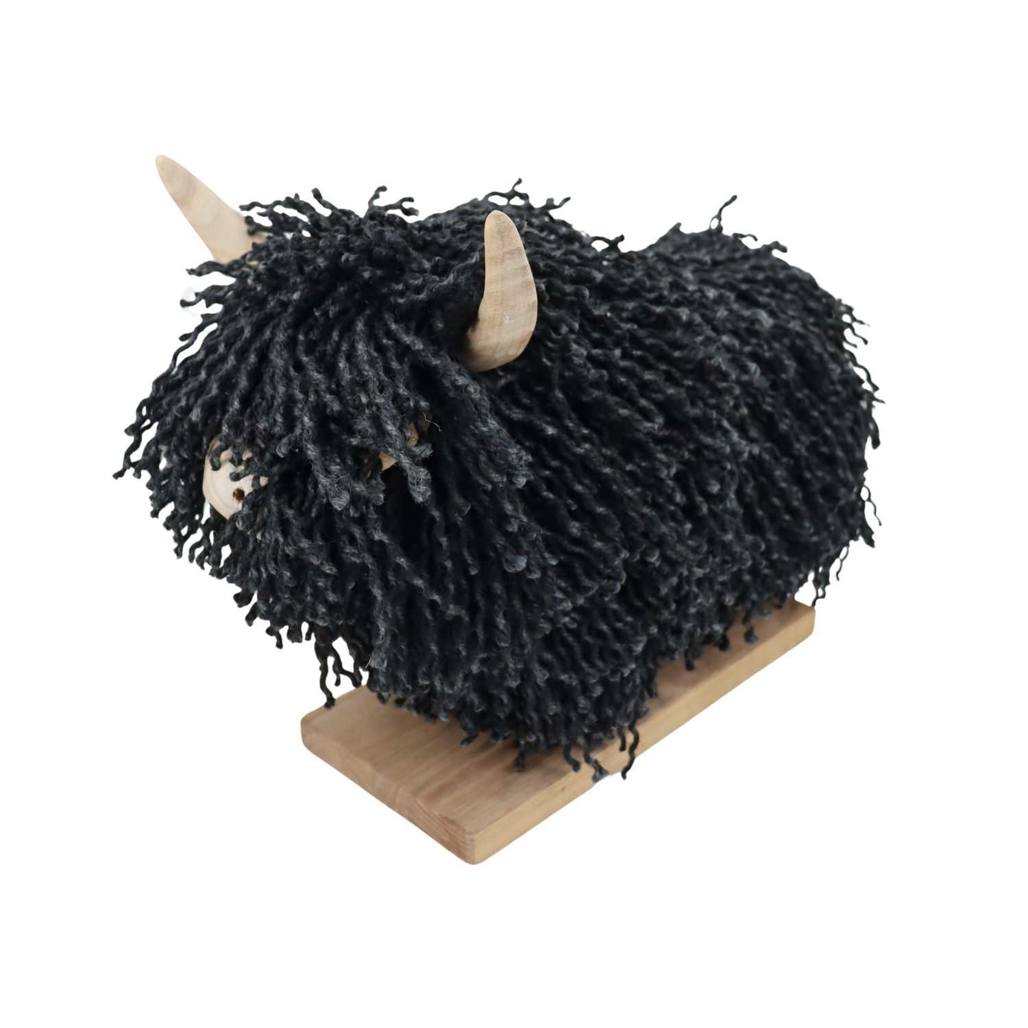 Aquarelle Home Morag Highland Cow Jute Black