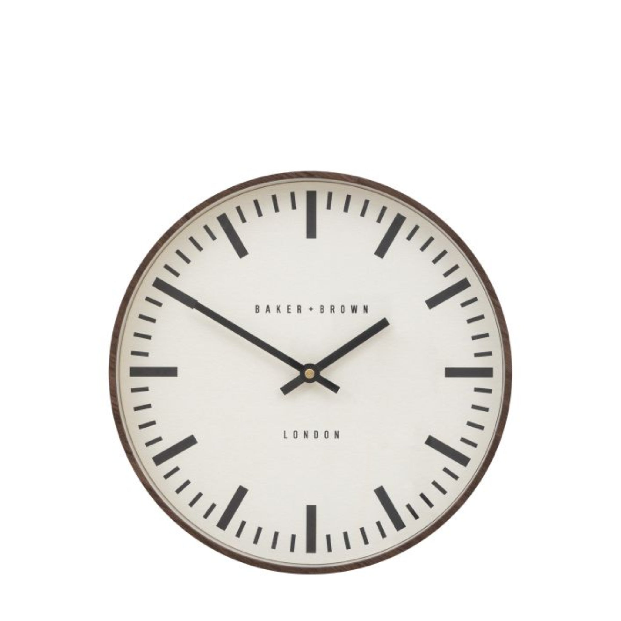 Baker &amp; Brown Claremont Clock Walnut 30cm